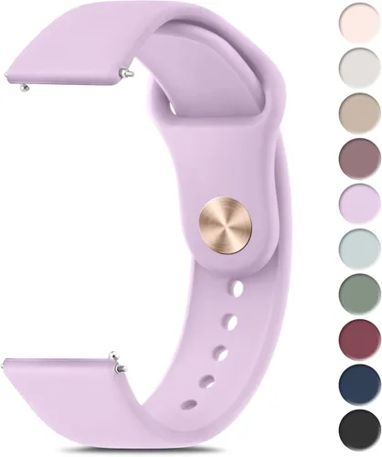 Miniatura 8 de Meliya Correas de reloj de 0.866 in de liberación rápida, correas de repuesto deportivas de silicona suave para hombres y mujeres