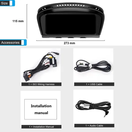 Miniatura 7 de PEMP Pantalla Linux de 8.8 pulgadas para BMW E60 E90 CCC con cable e inalámbrico CarPlay Retrofit Android Auto Display Mirror Link Car Radio