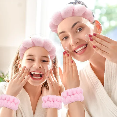 Miniatura 3 de Diadema de spa para lavar la cara, diademas suaves para el cuidado de la piel para eliminación de maquillaje, ducha, diadema de maquillaje
