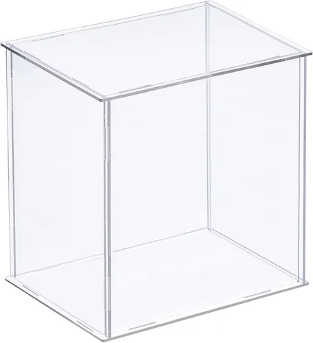MECCANIXITY Caja plástica de acrílico de la vitrina clara monta el escaparate a prueba de polvo 6.3x4.3x6.1 pulgadas para artículos coleccionables