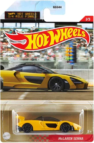 Hot Wheels Vehículos, coches de carreras de arrastre a escala 1:64 con detalles auténticos y decoraciones realistas, autos deportivos, regalo para