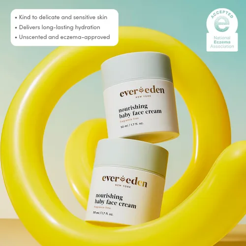 Miniatura 10 de Evereden Crema facial nutritiva para bebé, 1.7 onzas, loción facial no tóxica y sin fragancia Crema hidratante para bebés rica y no grasa