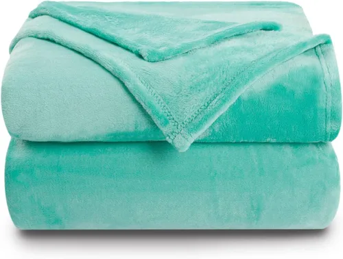 Miniatura 54 de NANPIPER manta decorativa gruesa y ultrasuave de microfelpa, para todas las estaciones, manta peluda de microfibra prémium para sofá y sillón, Coral