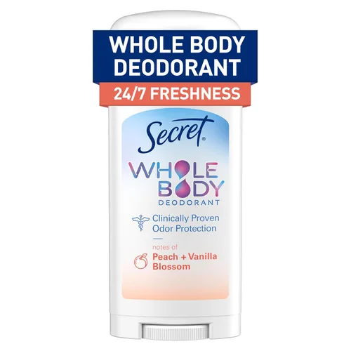 Miniatura 15 de Secret Desodorante en barra de cuerpo entero para mujer, aroma a lila y lirio, desodorante sin aluminio, protección contra olores 72 HR, 2.4 onzas