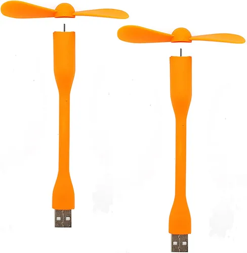 Miniatura 7 de Sokelinn-six Ventilador flexible USB, mini ventiladores de refrigeración portátiles alimentados por USB para banco de energía, portátil, PC, Negro