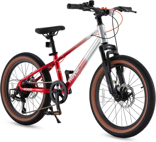 Miniatura 19 de RoyalBaby Bicicleta de montaña para niños y niñas, bicicleta ultraligera de aluminio con ruedas de 20 a 26 pulgadas para niños de 6 a 14 años