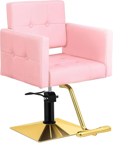 Miniatura 14 de All Black Salon Chair, Professional Hydraulic Barber Hair Styling Chair with 360° Swivel 135° Reclining, Multi-Function Braiding Hairdresser Chairs
