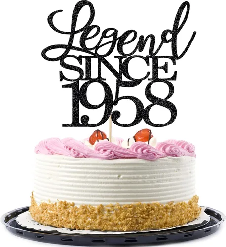 Miniatura 50 de Legend since 1973 - Decoración para pastel de cumpleaños número 53, decoración de pastel de feliz cumpleaños para hombres y mujeres de 53 años
