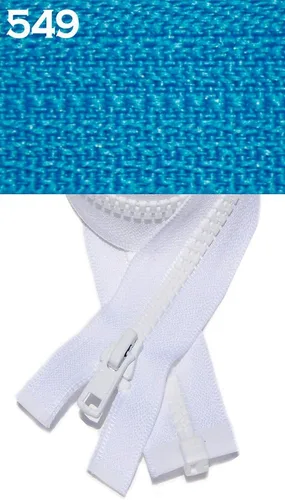 Miniatura 18 de YKK Cremallera Vislon de 22 pulgadas, 5 separadores de plástico moldeado, peso medio por cada uno (color seleccionado) (rosa azafrán - 806)