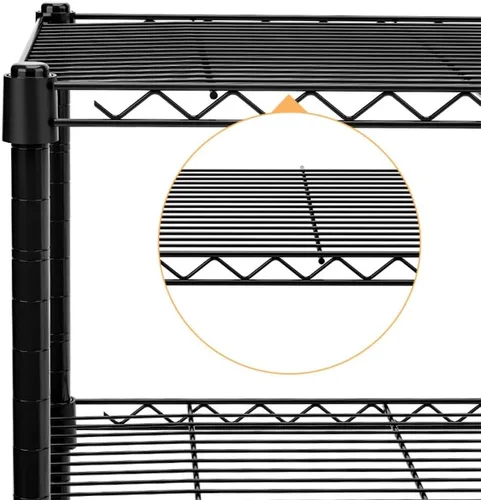 Miniatura 5 de Shelves 5-Tier Metal Storage Shelves, Wire Shelving Unit Storage with Adjustable Leveling Feet, for Laundry Bathroom Kitchen,Each Layer Load 220 LBS