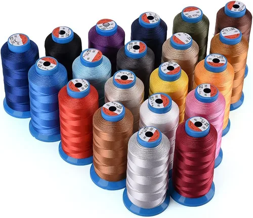 Miniatura 5 de Selric [1500 yardas/20 colores disponibles] Hilo de poliéster de alta resistencia resistente a los rayos UV #69 T70 tamaño 210D/3 para tapicería