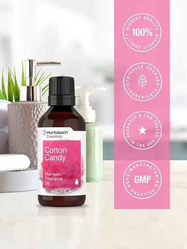 Miniatura 5 de Horbäach Aceite aromático de algodón de azúcar, 1 onza líquida, grado premium, para difusores, fabricación de velas y jabón, aerosol aromático