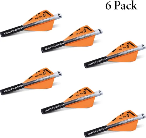 Miniatura 2 de New Archery Products NAP Quikfletch Hellfire Plumas de 2" Sistema de Empennado de Flechas