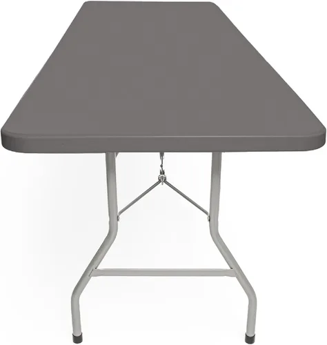 Miniatura 5 de OEF Furnishings OEFBT Series Mesa plegable rectangular de grado comercial, diseño de resina moldeada por soplado de alta resistencia con marco