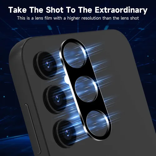 Miniatura 4 de Protector de pantalla para Samsung Galaxy A55/A35 5G, película de privacidad + vidrio templado para lente de cámara, paquete de 2, sin burbujas