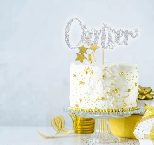Miniatura 2 de Decoración para pastel de cumpleaños de cáncer, decoración de cumpleaños de temporada de cáncer, decoración de fiesta del zodiaco, decoraciones