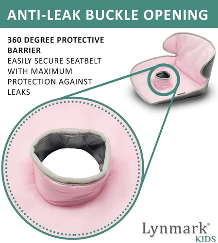 Miniatura 4 de Lynmark® Funda protectora para asiento de automóvil para entrenamiento de orinal - Almohadillas suaves impermeables para niños pequeños y asiento