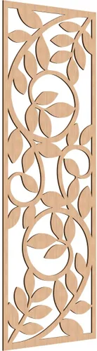 Miniatura 86 de 9 3/8"W x 24 3/8"H x 1/4"T Utica Decorativo Fretwork Madera Paneles de Pared, Abedul