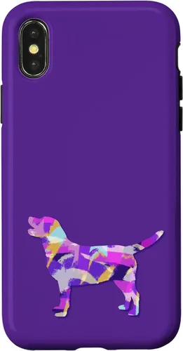Miniatura 5 de Labrador Retriever Dog Silhouette Purple Pink Yellow Blue Case for iPhone 17