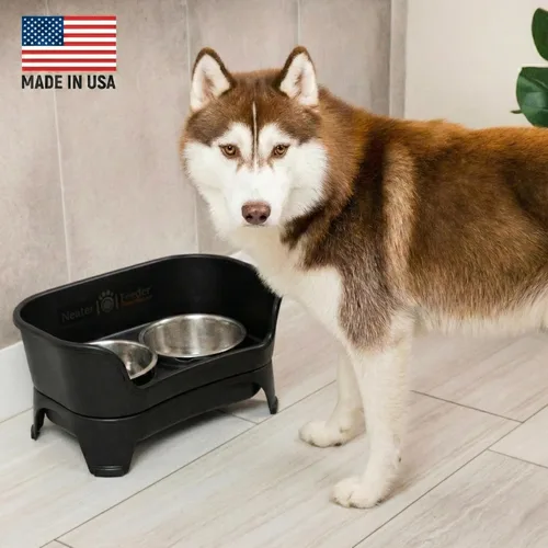 Miniatura 2 de Neater Feeder Express Cuencos para perros a prueba de desorden, elevados para razas de tamaño mediano a grande, cuenco de comida para perros sin