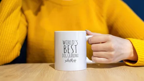 Miniatura 3 de Dotain Taza de café para abuela, regalos para abuela, regalos de cumpleaños, cerámica de 11 onzas, la mejor del mundo
