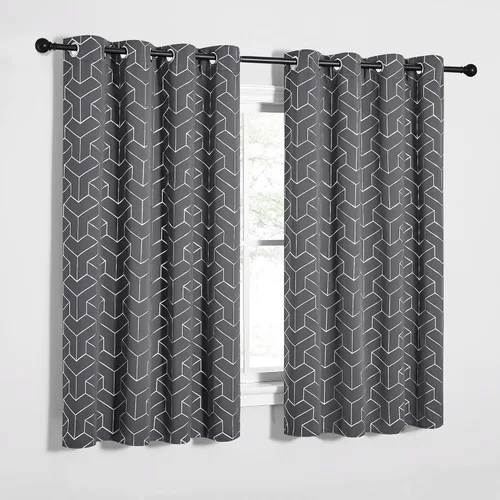 Miniatura 29 de NICETOWN Paneles de Cortinas Opacas para Dormitorio - Tratamiento de Ventanas con Aislamiento Térmico, Ojales Sólidos, Cortinas Opacas con Diseño