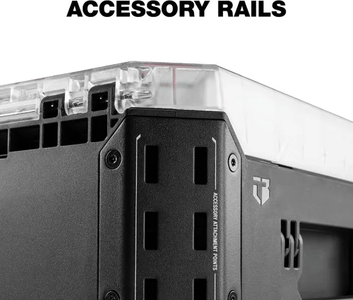 Miniatura 5 de ToughBuilt Organizador de almacenamiento StackTech, caja de herramientas modular transparente con sistema de bloqueo automático, protección IP65