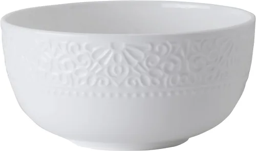 Miniatura 9 de Mikasa Abigail Bone China - Juego de vajilla ligera de 12 piezas resistente a las astillas, servicio para 4, color blanco
