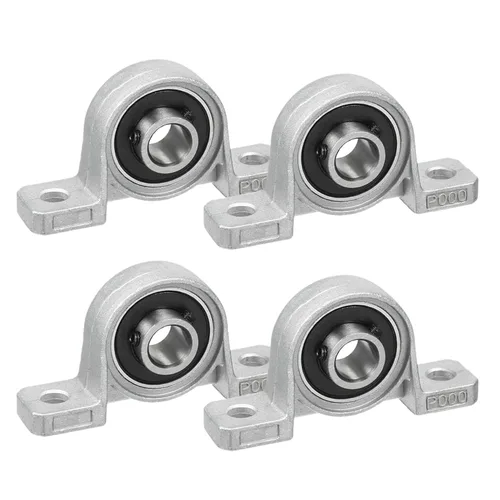 4 piezas de 10 mm Rodamiento con Brida Cojinete de Empuje o Descanso Montado KP000 Bloque de Rodamiento