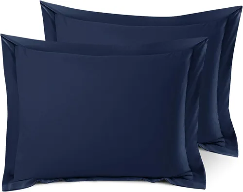 Miniatura 126 de Nestl Juego de 2 fundas tipo sham de almohada suaves - Fundas de almohada de microfibra de doble cepillado - Fundas de almohada de cama premium