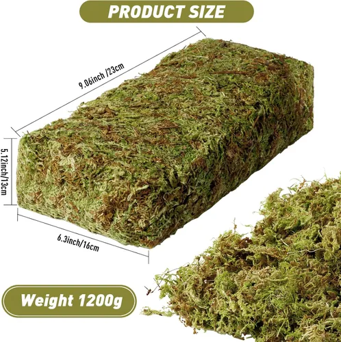 Miniatura 2 de EBOOT Musgo falso de musgo sintético de 42.33 onzas para plantas en maceta, musgo sintético de gran capacidad para terrario, musgo natural