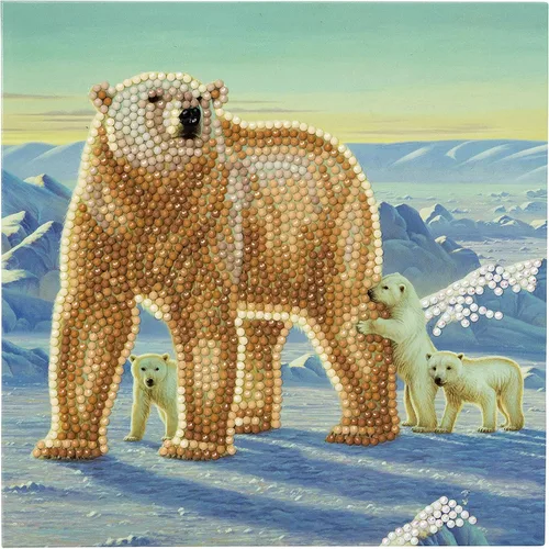 Miniatura 11 de CRYSTAL ART Kit de tarjetas de león en reposo 7.1 x 7.1 in
