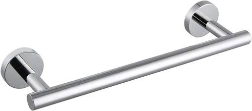Miniatura 20 de Barra de toalla de mano de baño de 24 pulgadas en negro mate SUS 304 de acero inoxidable para montaje en pared..