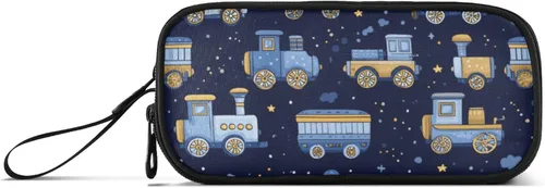 Miniatura 23 de Fisyme Estuche para lápices de texto con números negros de béisbol, caja de gran capacidad, organizador de papelería, bolsa personalizada
