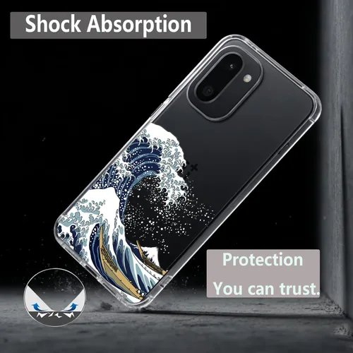 Miniatura 7 de Unov Funda compatible con OnePlus 15R 5G transparente con diseño de TPU suave absorción de golpes, diseño delgado en relieve, cubierta trasera great