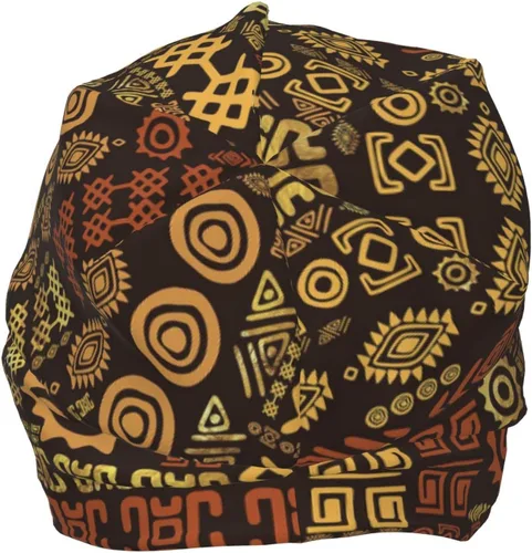 Miniatura 29 de Gorro africano holgado para adultos, tejido elástico, de calavera, gorro de invierno para exteriores para mujeres y hombres