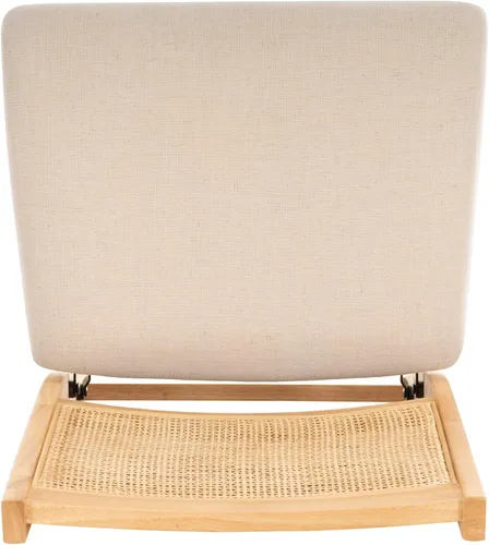 Miniatura 16 de Powell Kasi Silla Lateral de Comedor Plegable de Caña de Ratán Beige, Natural