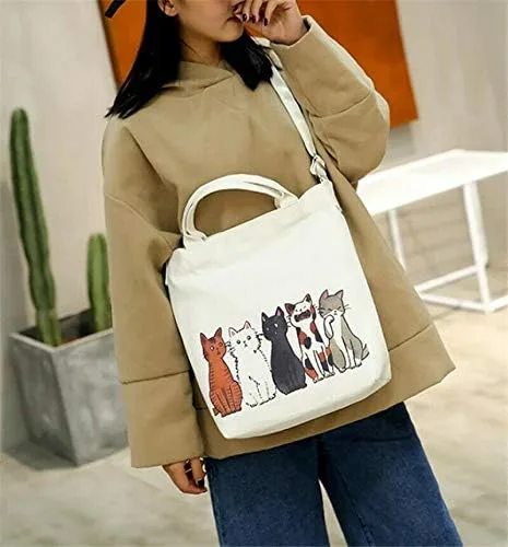 Miniatura 5 de Bolso de mano para mujer, diseño de gatos de la suerte