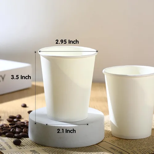 Miniatura 7 de Vasos de papel, paquete de 150 – Tazas de café de papel caliente y frío de 8 onzas