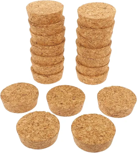 Miniatura 4 de BESTOYARD 100 botellas de vidrio de madera de corcho botella de cerveza a granel, 5.3X4.8X1.6CMx5pcs, marrón claro x5pcs, 204S5C327322Z3B