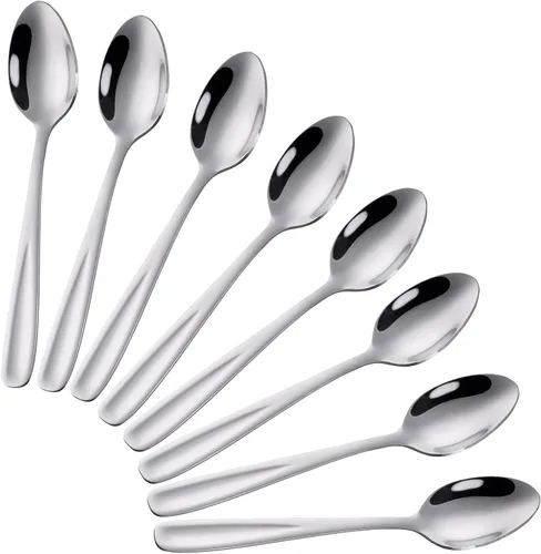 Miniatura 11 de 8 Pieces Dessert Spoons Teaspoons Small Coffee Spoons Espresso Spoons, 5.5 Inch (black)