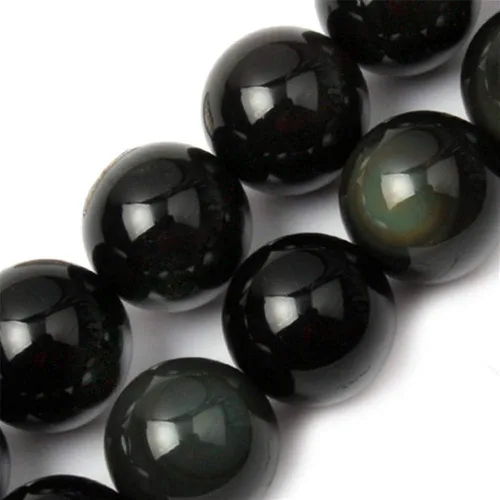 Miniatura 39 de GEM-Inside Cuentas sueltas de amatista natural de 14 mm, gemas de cristal redondo, piedra de energía para hacer joyas, 15 pulgadas Amatista oscura
