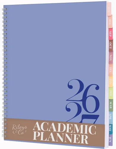Miniatura 29 de Rileys - Agenda académica 2026-2027, agenda diaria, semanal y mensual, julio de 2026 a junio de 2027, páginas de notas para estudiantes