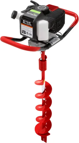 Earthquake Broca de barrena E43 Earth de 6 pulgadas para 1 persona y punta de cola de pez, rojo/negro