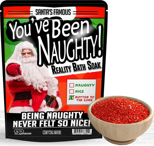 Miniatura 3 de You've Been Naughty Bath Soak – Divertidas sales de baño de Papá Noel, regalos de Navidad, regalos divertidos de vacaciones de spa para amigos