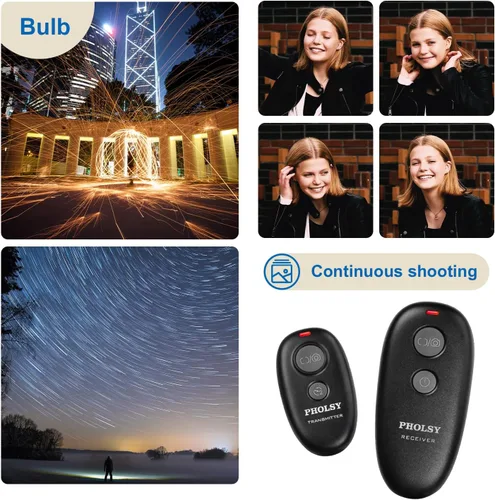 Miniatura 3 de PHOLSY Obturador remoto inalámbrico C6 compatible con Canon R8 R100 R7 R6 90D 250D 200D 850D SX50HS; para Olympus OM-1 EM1X EM1-II EM1-III EM5-III
