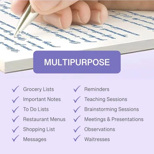 Miniatura 5 de Blocs de notas – Blocs de memos – Cuadernos de notas – Blocs para escribir – ¡10 paquetes con 50 hojas cada uno!