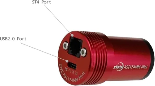 Miniatura 4 de ZWO ASI174MM-MINI 2.1 MP CMOS Cámara de astronomía monocromática con USB 2.0 # ASI174MM-MINI