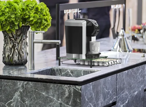 Miniatura 6 de Deco Brothers Cajón Portador de Cristal Templado para K-Cup para Almacenamiento de 30 Cápsulas de Café, Negro