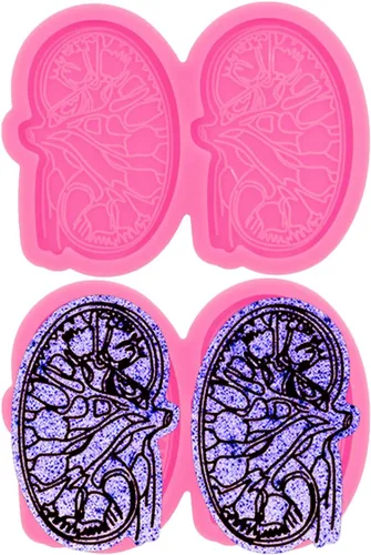 Miniatura 20 de 3 moldes hexagonales de resina de silicona de 1.5 pulgadas, octágono, molde de diamante para manualidades en el agarre superior del teléfono, molde